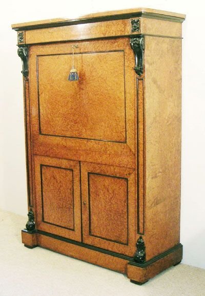 Rare Coin Collectors’ Cabinet in Amboyna and Ebony